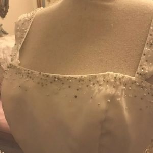 Size 8 white bridal beach gown